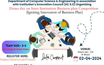 Demo day on Inter Institution Business plan Competition