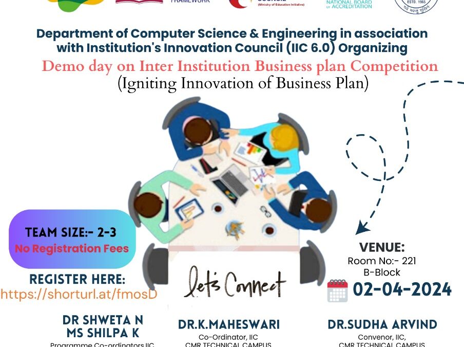 Demo day on Inter Institution Business plan Competition