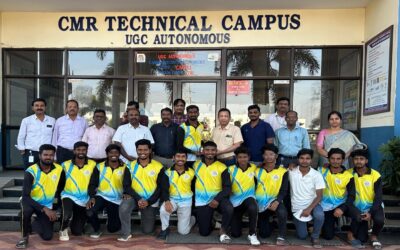 CMRTC CRICKET(M) team being Runner-up of SANGRAM-2025 Inter collegiate Sports Fest held by Hyderabad Institute Of Technology And Management, Hyderabad