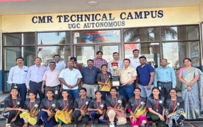 CMRTC KHO-KHO(W) team being Winners of UTKRISHT-2025 Inter collegiate Sports Fest held by Narasimha Reddy Engineering College, Hyderabad
